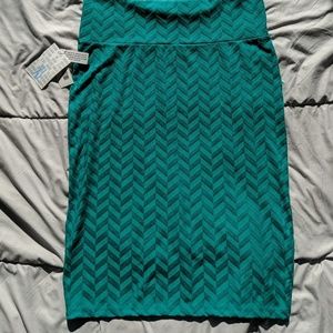 NWT XL lularoe Cassie Emerald Green